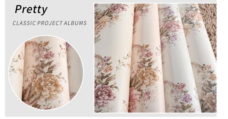 Vintage rose floral wallpaper manufacturer