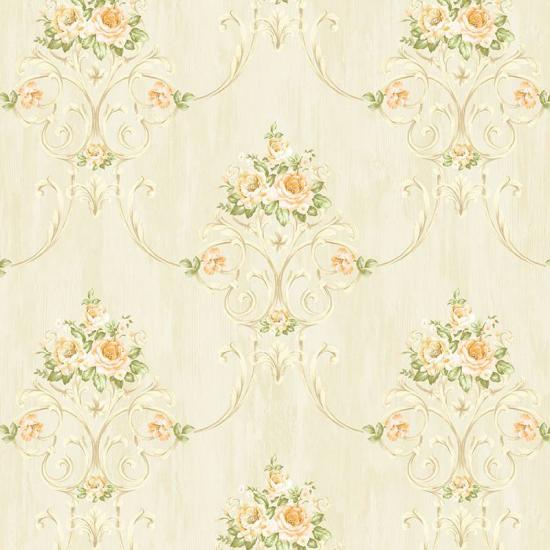 European Floral Wallpaper