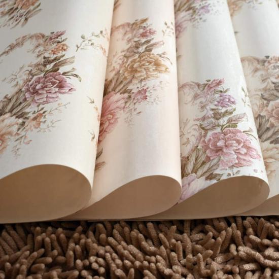 Vintage Rose Floral Wallpaper