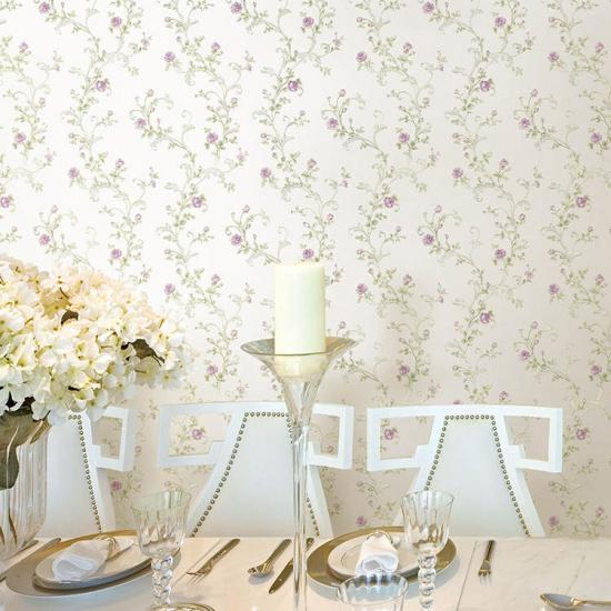 flower pattern non woven wallpaper