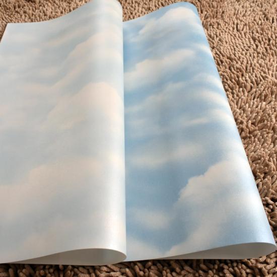 kids cloud wallpaper for room decoration